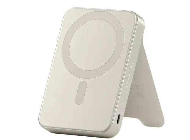 პორტატული დამტენი SATECHI Qi2 10K Magnetic Power Bank with Stand (Sand), 6 image