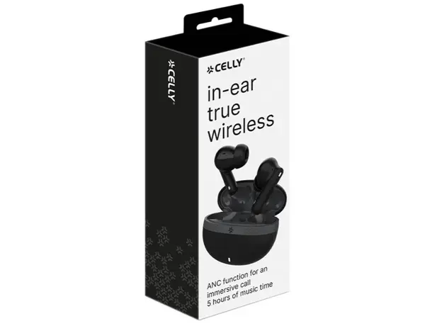 ყურსასმენი Celly IN-EAR TRUE WIRELESS BLACK, 6 image