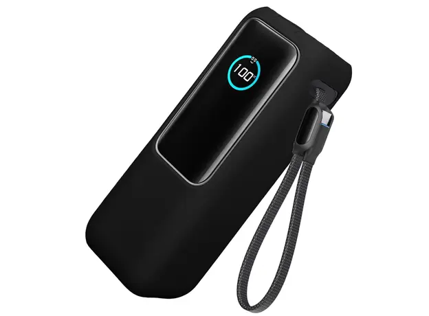 პორტატული დამტენი Anker Power Bank (25K, 165W, Built-In USB-C and Retractable Cable) - Black