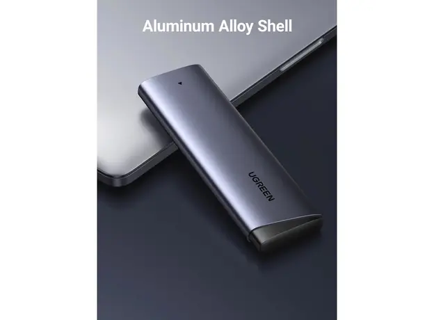 მყარი დისკის ქეისი UGREEN CM767 (35267), M.2 NVMe SSD Enclosure, Grey, 4 image