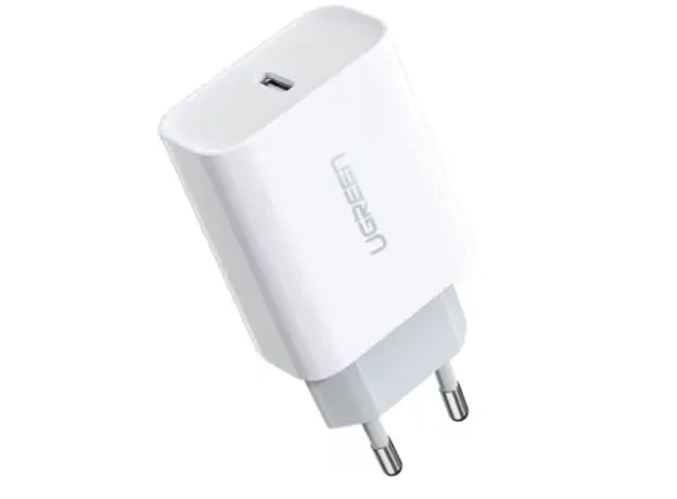 ადაპტერი Ugreen Fast Charging Adapter with PD 20W EU White/ 60450