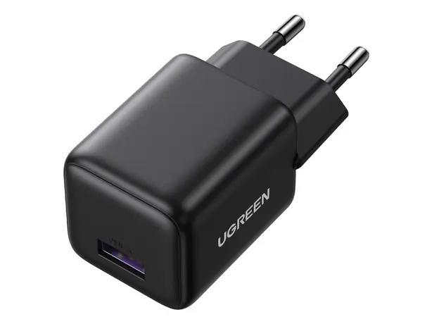 ადაპტერი UGREEN X518 (75613), 18W, USB, GaN Fast Charger, Black, 4 image