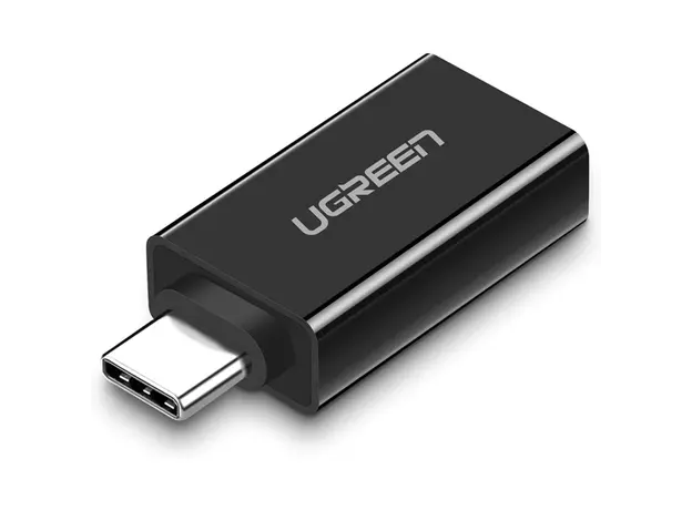 ადაპტერი UGREEN US173 (20808), Type-C 3.1 Male To USB 3.0 female Adapter, Black, 2 image
