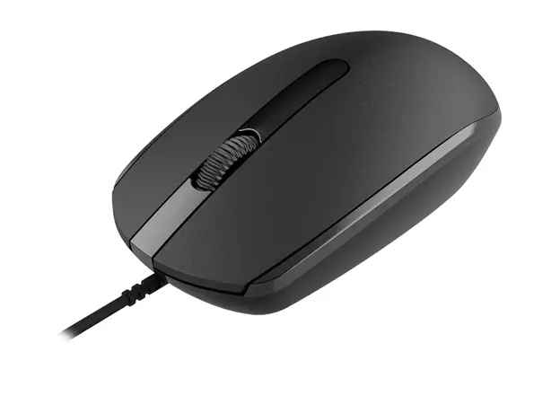 მაუსი CANYON M-10, Canyon Wired optical mouse with 3 buttons, DPI 1000, with 1.5M USB cable, black, 65*115*40mm, 0.1kg, 4 image