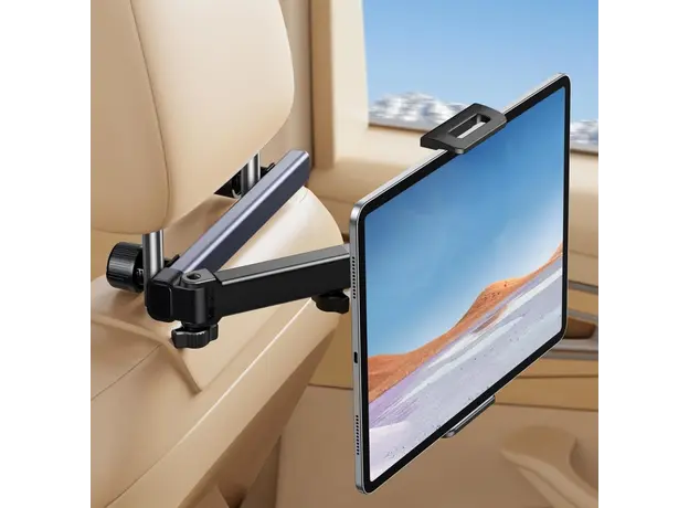 პლანშეტის დამჭერი UGREEN LP904 (55443), Car Headrest Tablet Holder, Black/Grey, 3 image