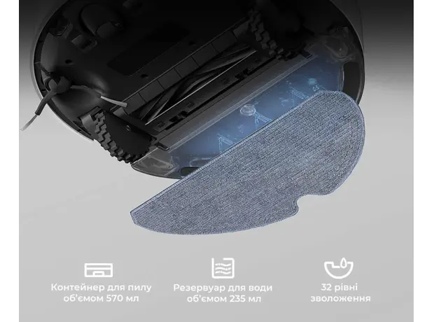 რობოტი მტვერსასური Dreame Robot Vacuum F10 Black (RLF11SA), 4 image