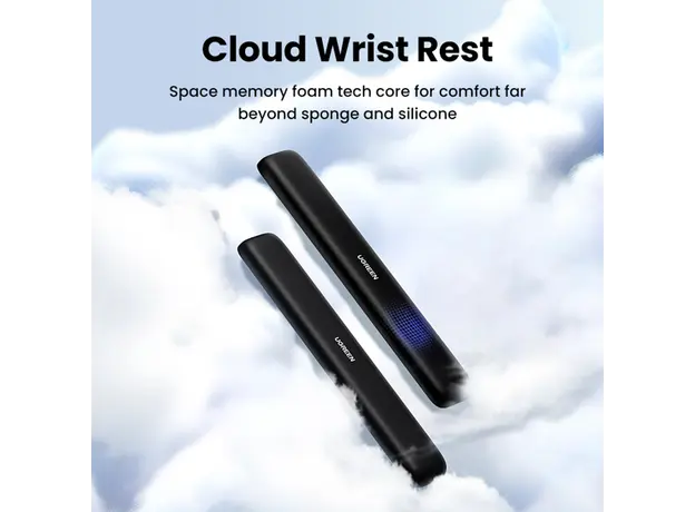 კლავიატურის მაჯის საყრდენი UGREEN LP669 (25248), Ergonomic Keyboard Wrist Rest, Black, 3 image