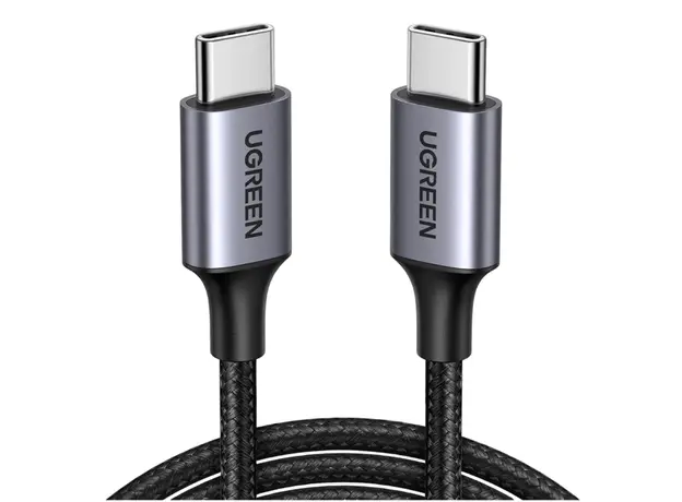 USB კაბელი UGREEN US261 (50149), 60W, Type-C To Type-C, 0.5m, Grey