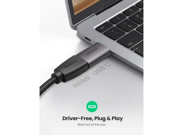 ადაპტერი UGREEN US320 (70450), Type-C to HDMI Adapter, Space Gray, 3 image