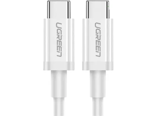 USB კაბელი UGREEN US264 (60520), 60W, Type C 2.0 Male To Male Cable, 2m, White, 3 image