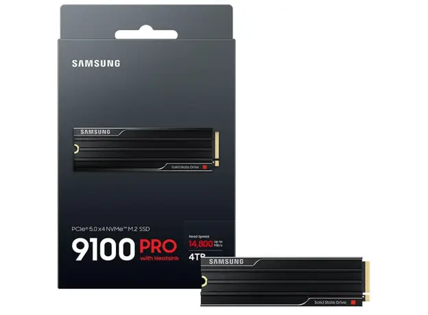 მყარი დისკი Samsung 9100 PRO 4TB NVMe M.2 PCIe 5.0 Heatsink, 4 image