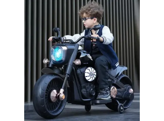 საბავშვო ელექტრო მოტოციკლი M-6688-B, 4 image