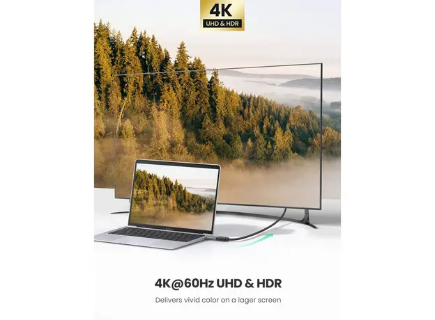 ადაპტერი UGREEN US320 (70450), Type-C to HDMI Adapter, Space Gray, 5 image