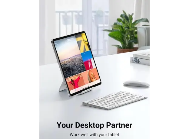 მობილურის სამაგრი Ugreen Multi-Adjustable Portable Stand for iPad Whi 30485, 4 image