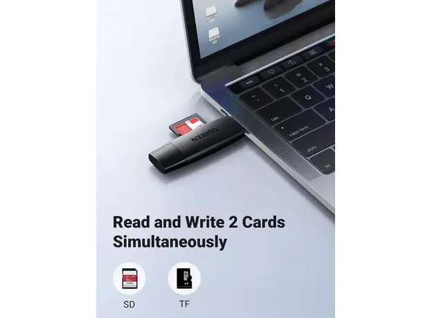 მეხსიერების ბარათის წამკითხველი Ugreen Multifunction Card Reader (Black)/80191, 4 image