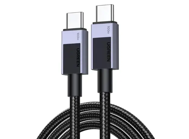 კაბელი Ugreen USB-C to USB-C PD  Charging  Space Gray 2m/45064