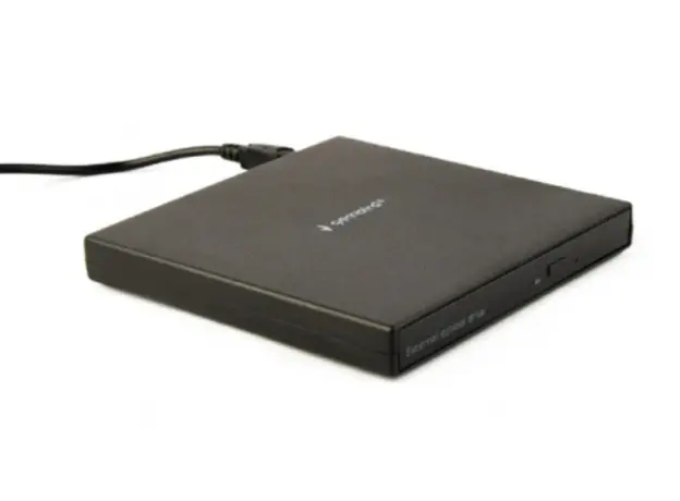 დისკის წამკითხველი Gembird DVD-USB-04 External USB DVD drive Black, 2 image