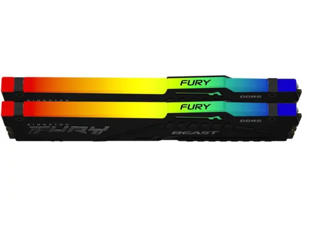 ოპერატიული მეხსიერება Kingston DDR5 64GB (2x32GB) DDR5 6400MT/s CL32 FURY Beast Black RGB EXPO, 3 image