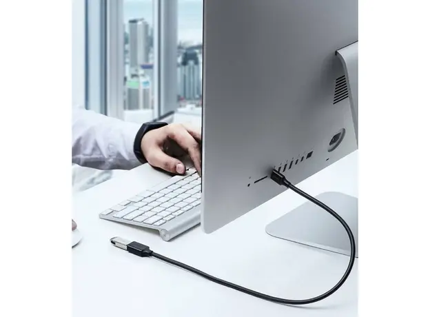 USB დამაგრძელებელი UGREEN US129 (10373), USB 3.0 Male to USB Female, Extension Male Cable, 2m, Black, 4 image