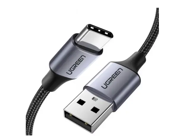 კაბელი Ugreen USB 2.0 A to USB-C Cable 2m Black/60128