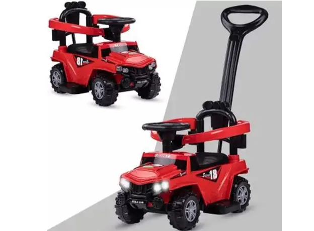 ბავშვის მექანიკური მანქანა სახელურით S1188-R, 4 image