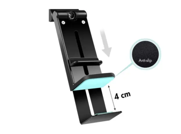 სმარტფონის სამაგრი Logilink AA0169 Fold- &amp; Clampable Smartphone Holder for 4.7-6.9" 360° Rotatable Black, 4 image