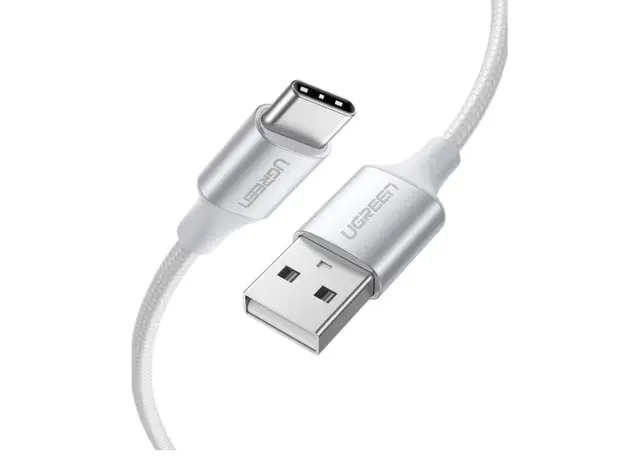 კაბელი Ugreen USB-A 2.0 to USB-C Cable  2m White/60133, 2 image