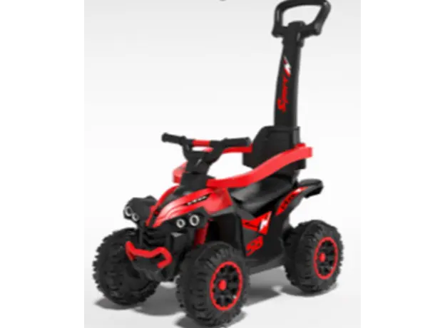 ბავშვის მექანიკური მანქანა სახელურით GH-921-RED