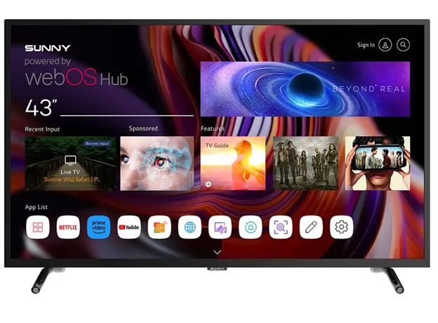 ტელევიზორი SUNNY 43'' (SN43FPRL-W02S) WebOS TV SRC, 2 image