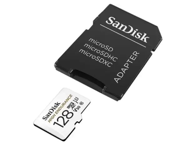 მეხსიერების ბარათი 128GB SanDisk® High Endurance microSDHC Card with Adapter - for Dashcams & home monitoring(SDSQQNR-128G-GN6IA), 2 image