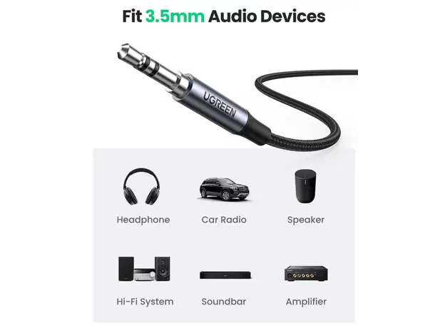 Ugreen USB-C to 3.5mm Audio Cable with Chip 1m/ 20192, 4 image