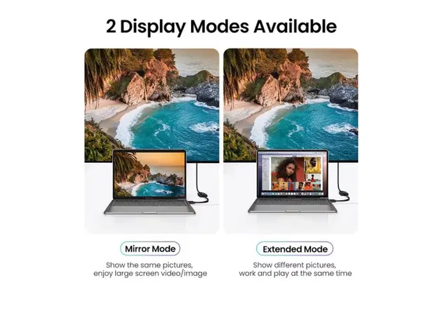 კაბელი Ugreen USB-C to HDMI Male to Male  1.5m Gray Black/50570, 4 image