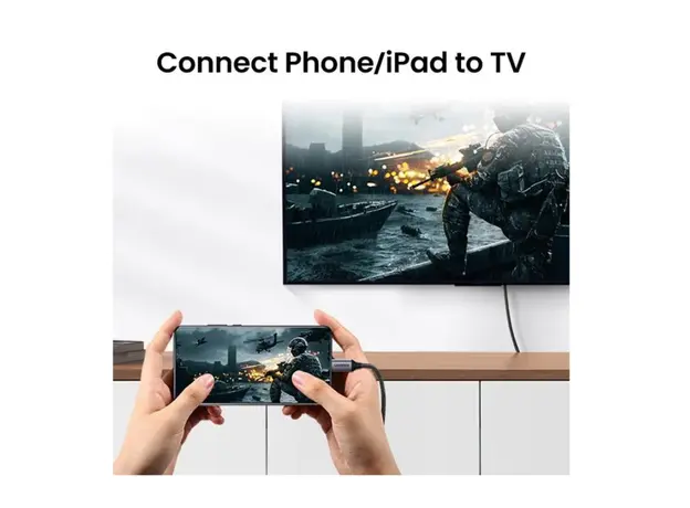 კაბელი Ugreen USB-C to HDMI Male to Male  1.5m Gray Black/50570, 5 image
