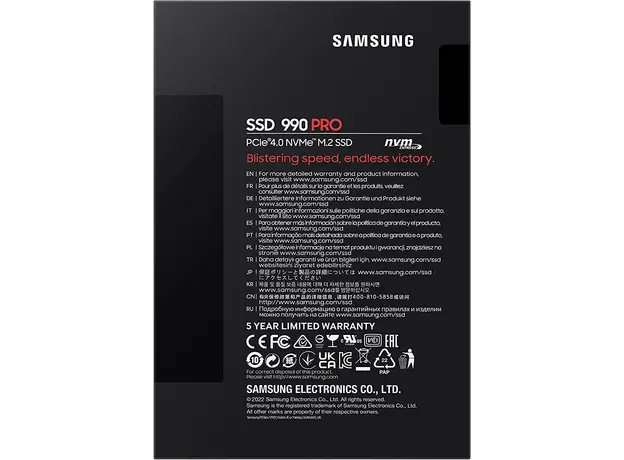 მყარი დისკი Samsung 990 PRO 1TB NVMe M.2 SSD (MZ-V9P1T0BW), 6 image