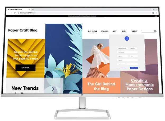 მონიტორი HP Series 5 31.5 inch FHD Monitor - 532sfDisplay Size: 31.5" (80 cm)