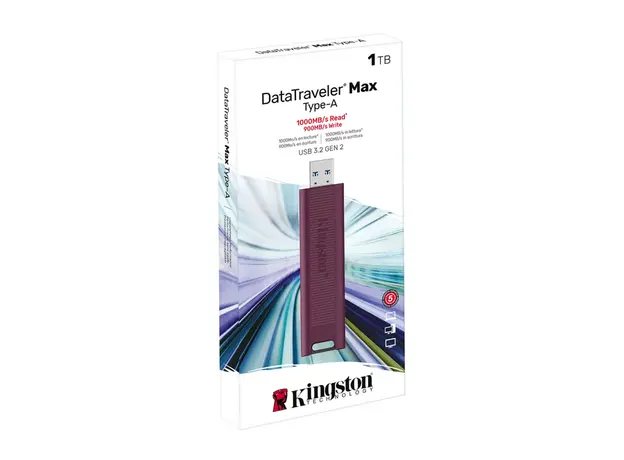 USB ფლეშ მეხსიერება Kingston 1TB DataTraveler Max USB 3.2 Type-A - Red (DTMAXA/1TB), 3 image
