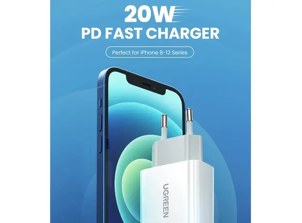 ადაპტერი UGREEN (60450) CD137 Fast Charging Port 20W, 6 image