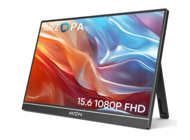 მონიტორი ARZOPA A1T 15.6" FHD Touch IPS Mini HDMI 2xUSB-C Built-in speakers, 2 image