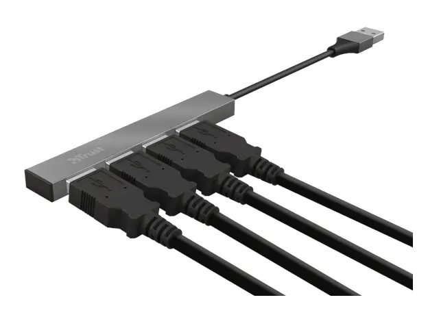 USB ადაპტერი TRUST HALYX 4-PORT MINI USB HUB, 2 image