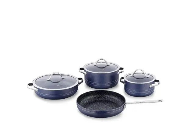 ქვაბების და ტაფების ნაკრები Korkmaz A2619-1 Linea 7 pcs Cookware Set- Azura