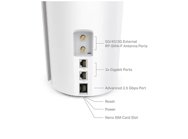 Wi-Fi როუტერი TP-link Deco X50-5G(1-pack) 5G AX3000 Whole Home Mesh Wi-Fi 6 Gateway, 3 image