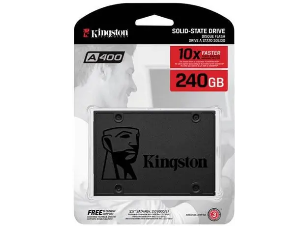 მყარი დისკი KINGSTON A400 SATA 3 2.5" SOLID STATE DRIVE SA400S37/240GB, 2 image