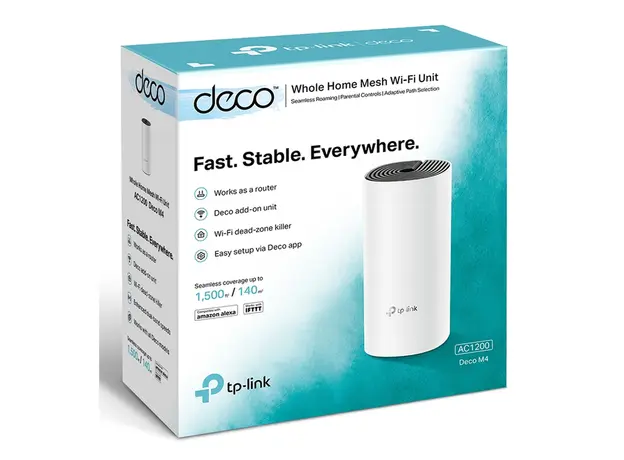 როუტერი TP-link Deco M4(1-pack)  AC1200 Whole Home Mesh Wi-Fi Unit, 3 image