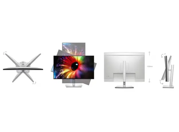 DELL Monitor 27" U2724D HDMI, DP, USB, Audio, IPS, 2560x1440, 120Hz, sRGB 100%, Pivot, 6 image