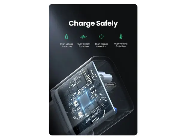 ადაპტერი UGREEN (60450) CD137 Fast Charging Port 20W, 4 image