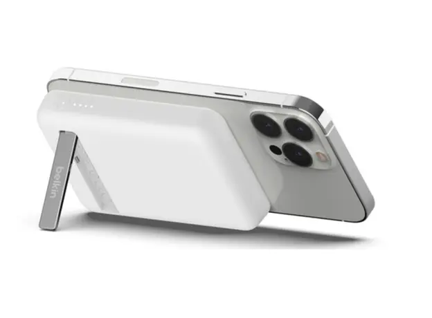 პორტატული დამტენი Belkin Power Bank 5000mAh, MagSafe Wireless, white, 3 image