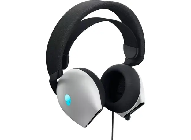 ყურსასმენი Dell 545-BBFJ Alienware, Gaming Headset, Wired, RGB, USB, 3.5mm, Silver, 2 image