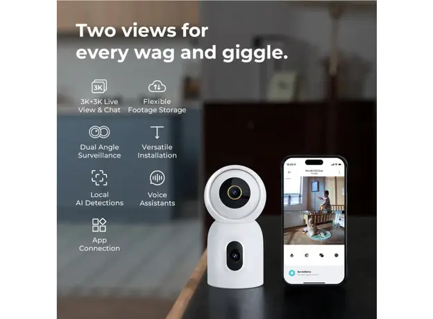 კამერა Xiaomi imilab C30 Dual Home Security Camera CMSXJ111A, 6 image