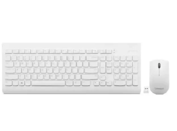 კლავიატურა და მაუსი Lenovo 510 Wireless Keyboard and Mouse Combo (White) -Russian/Cyrillic, 2 image