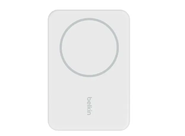 პორტატული დამტენი Belkin Power Bank 5000mAh, MagSafe Wireless, white, 2 image